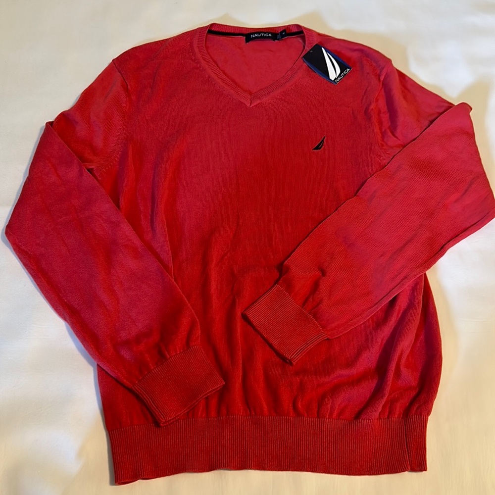 Nautica - Men’s V-Neck Sweater -Size Medium